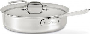 Picture of All Clad 4-quart tri-ply bonded sauté pan.